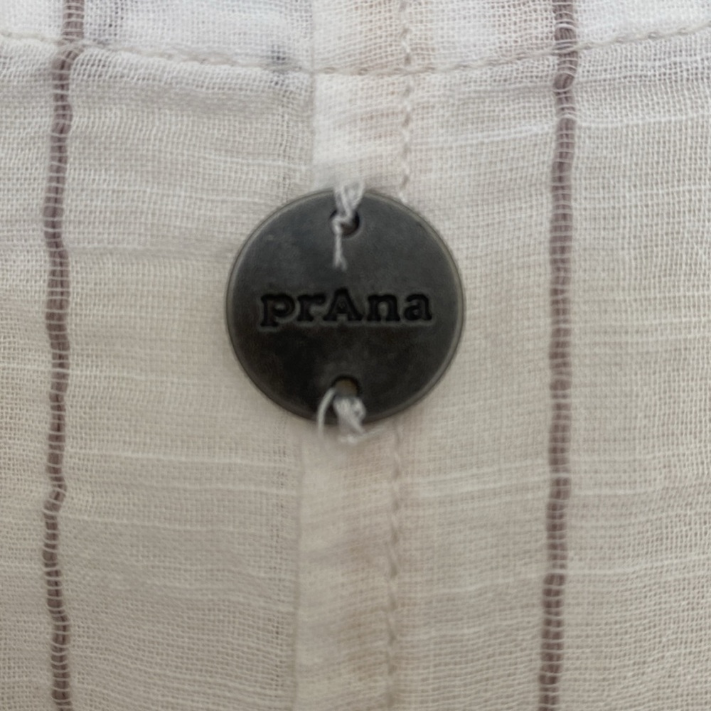 Brand new with tags - Prana swim cover.  Medium. Tan  & cream. Organic cotton - Picture 5 of 7